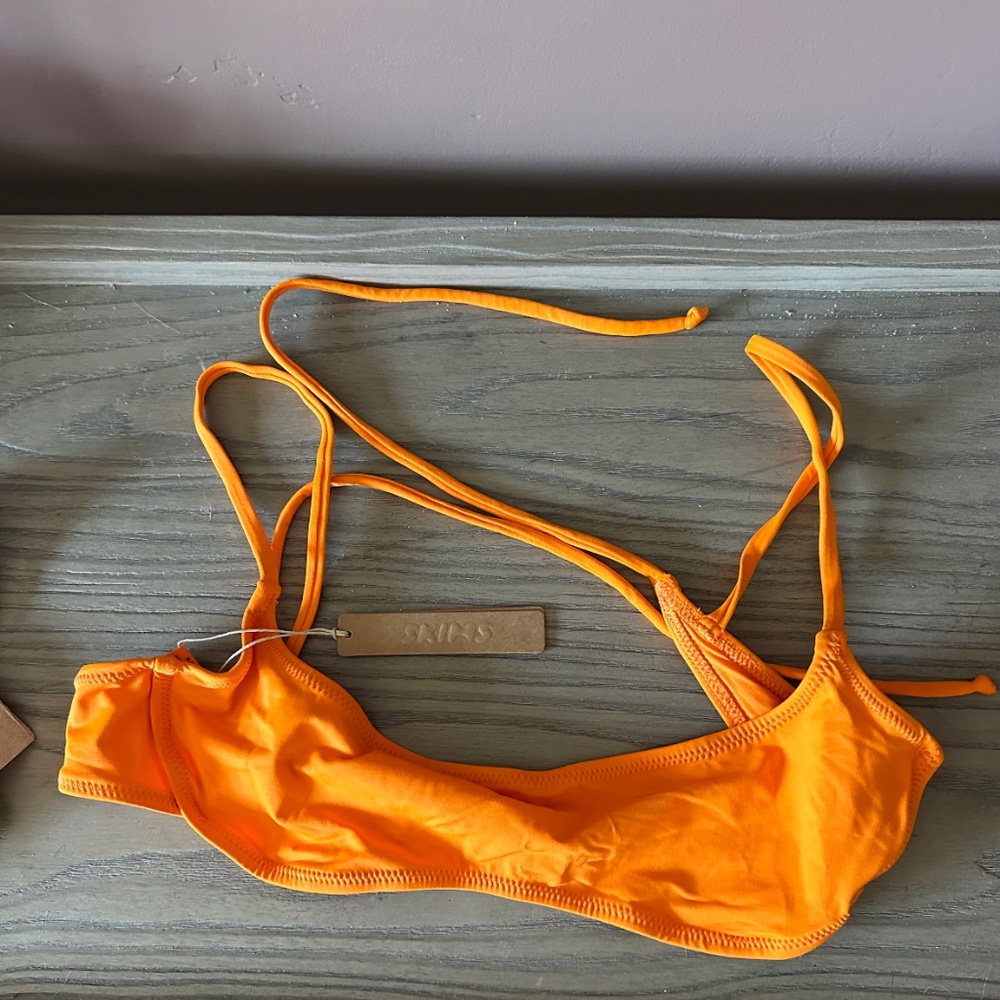 SKIMS Bikini Top Orange - M